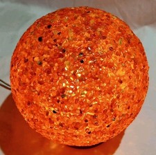Bernstein Lampe Kugelleuchte Tischlampe Holzsockel Wagner Design Hamburg Amber