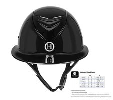 One K Avance MIPS CCS Helmet - Black Gloss - Reg/Round & Long/Oval Sizes