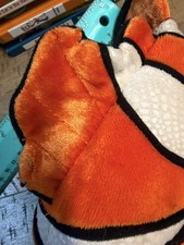 Disney Finding Nemo Dory Clown Fish Orange White Plush Stuffed Animal 8.5in Long