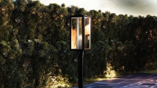 Westover 1-Light Outdoor Post Mount in Earth Black - Picture 2 of 5