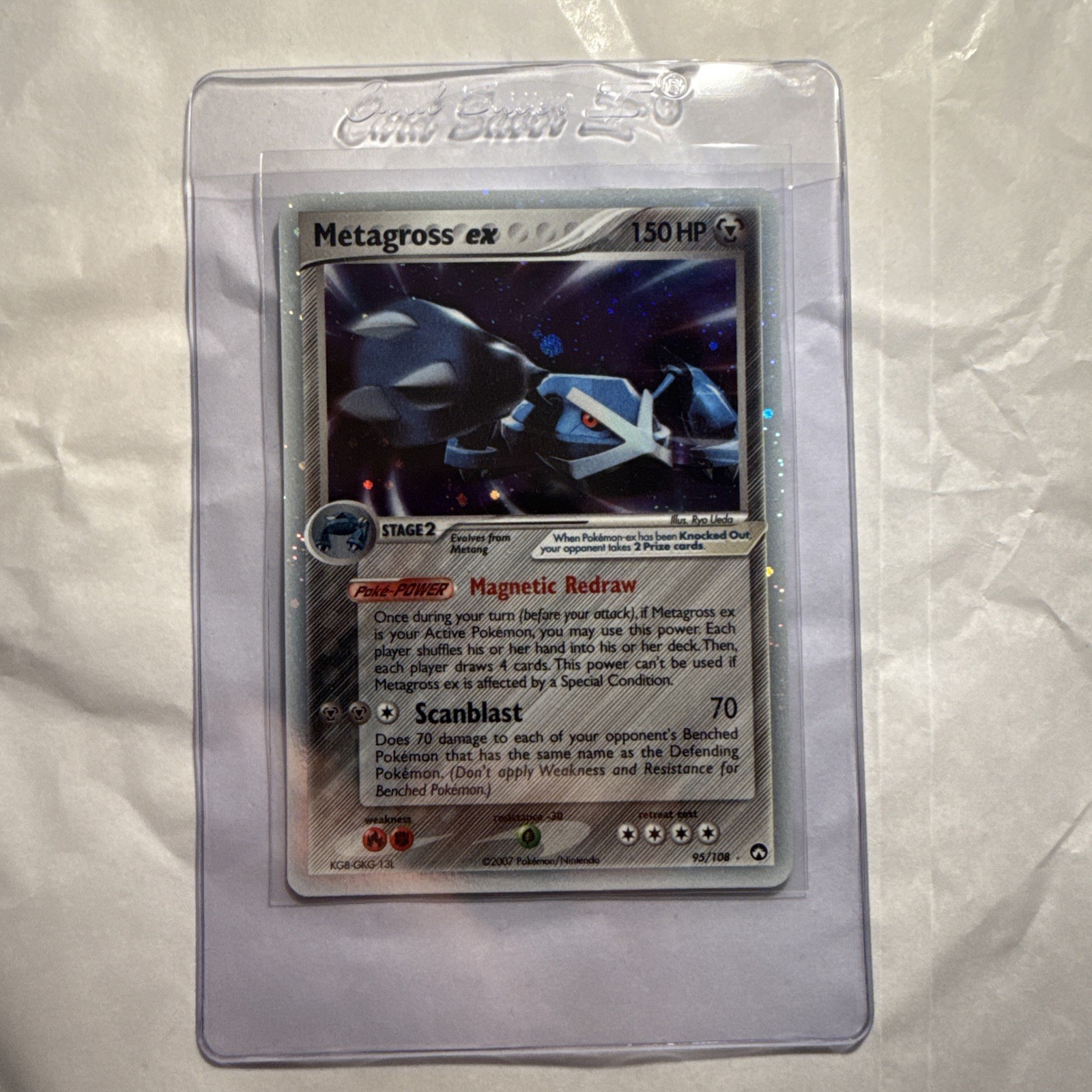 Metagross-EX - 95/108 - Rare Holo Pokemon EX Power Keepers NM