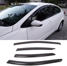 94544 Side Window Visor Wind Vent Deflector, 4pcs Out-Channel Tape-On Nice Sun S
