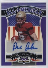 2022 Leaf Valiant All-American Purple /15 Phil Jurkovec #AA-PJ1 Auto 1u6
