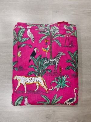 25 Yard Hand Block Print Handmade Cotton Indian Natural Sanganeri Printed Fabric