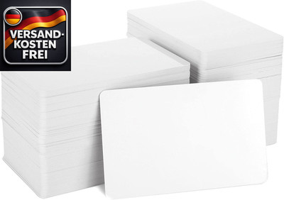 PVC-Karten Blanko Set 200 Stück für ID, Büro, Mitglied, DIY, Standardgröße