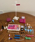 Vintage Barbie Doll Lot Fashion Accessories As-Is & Vintage Girls Barrettes