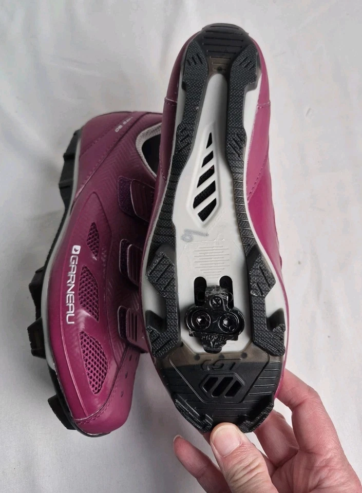 New Louis Garneau Women’s Multi Air Flex MTB Cycling Shoes Magenta Size 5.5 37 - Image 2 of 4