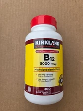 Kirkland Signature Quick Dissolve B-12 5000 mcg., 300 Tablets  NEW SEALED