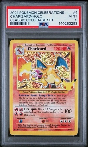 Pokemon Charizard Celebrations 4/102 PSA 9