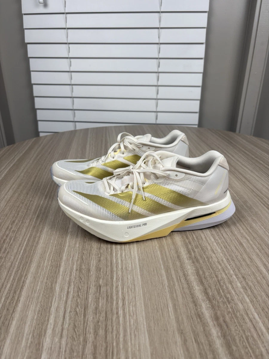 adidas Adizero Boston 13 Chalk White Gold Metallic W for sale | eBay