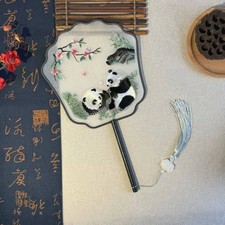 Silk Embroidery Hand Fan Classical Hanfu Costume Prop