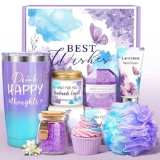 Birthday Gifts Set for Women,Spa Gift Baskets women Self Care Gifts... 