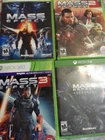 4 VIDEO GAMES - "MASS EFFECT" XBOX 360 & XBOX ONE ANDROMEDA