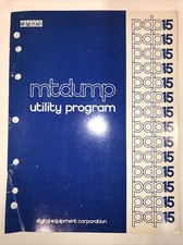DEC / Digital Equipment Corporation PDP-15 mtdump utility program manual