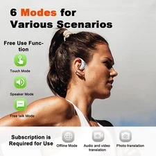 AI Language Translator Earbuds, 144 Languages Translation Earbuds Real Time, ...