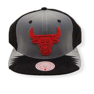 Mitchell & Ness Chicago Bulls Day 5 Grey/Black HWC Adjustable Snapback Hat Cap