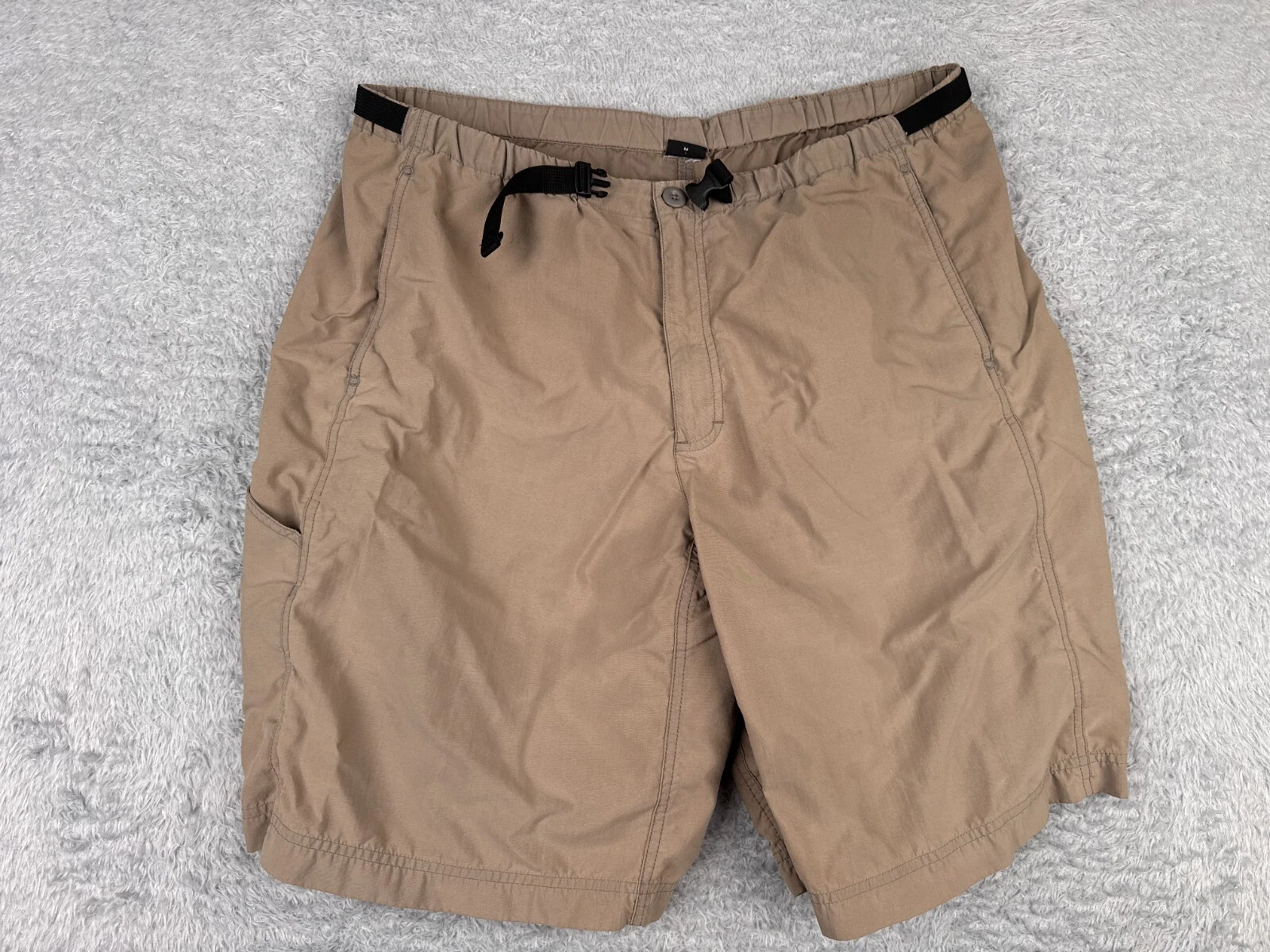Patagonia Shorts Adult 38 Beige Gi II Shorts 100% Nylon Belted Hike Camp 38x10