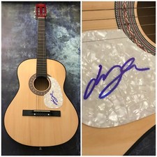 GFA Wings Guitarist * LAURENCE JUBER * Signed Acoustic Guitar PROOF L4 COA