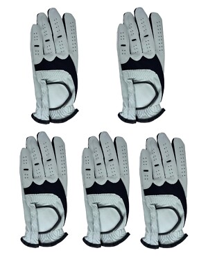 FootJoy WeatherSof Women's Golf Gloves - 2 Double Packs (4 Gloves Total), Left-Handed, White, Select Size EE