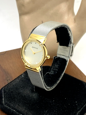 Bering Women\'s Watch 10126-001 Quartz Silver Dial Two Tone 25mm Petite Mesh Bering Women main image 2