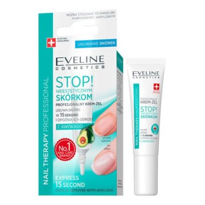 Eveline Nail Therapy 12ml Nagelhautentferner Stoppt trockene raue Nagelhaut