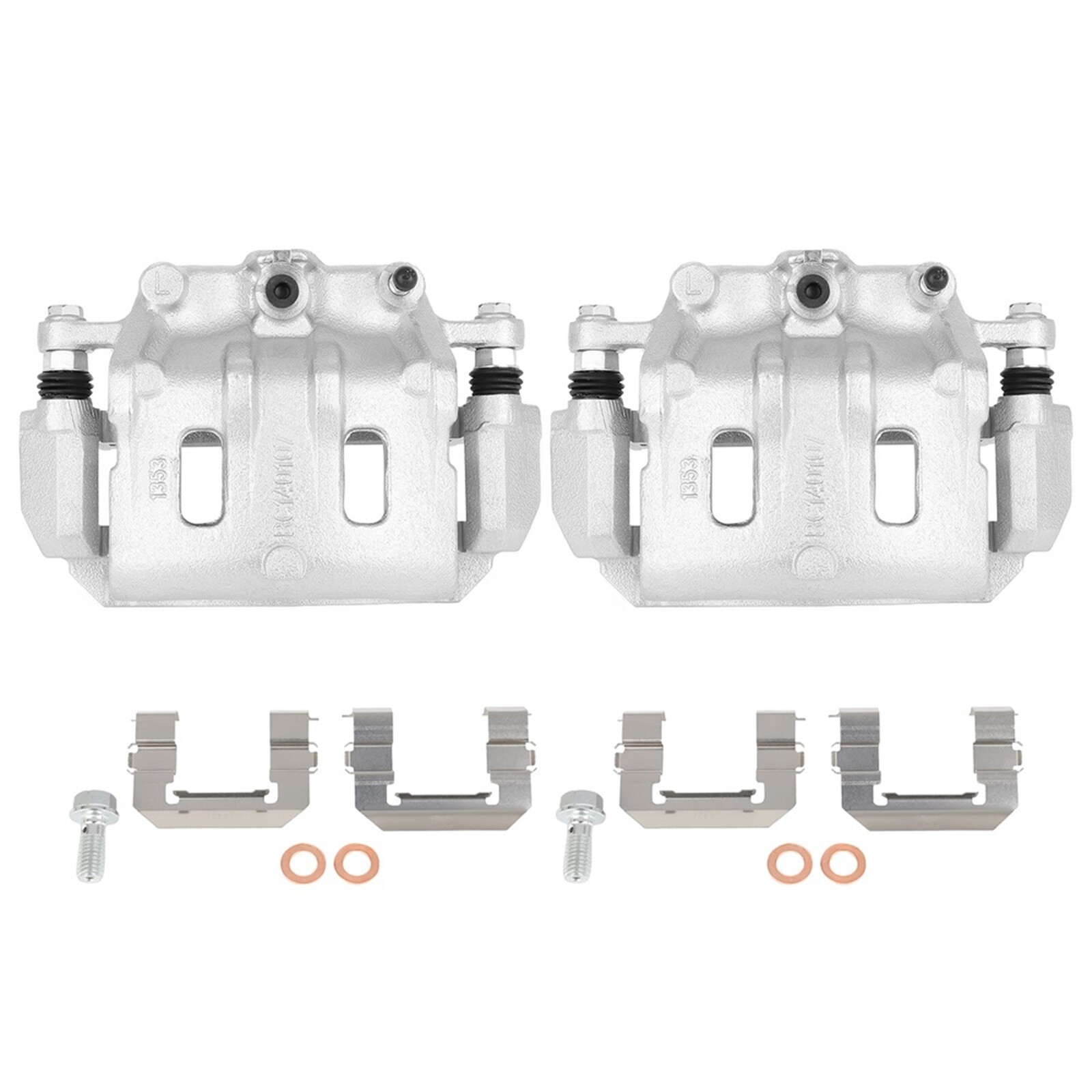 2007-09 Pontiac Torrent Front Brake Calipers Pair with Bracket Kits