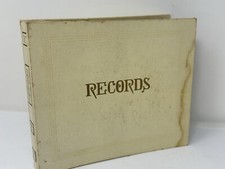 Vintage 45rpm / 7" Vinyl Record Storage Album Book Holds 10 White