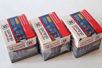 Panini COPA AMERICA CHILE 2015 - 3 x DISPLAY BOX CAJITA 150 TÜTEN PACKETS SOBRES