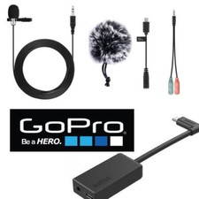 GoPro Pro AAMIC-001 Mic Adapter FOR HERO7 SILVER  WIND SCREEN  HD MICROPHONE