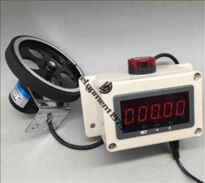 Digital Electronic Length Measure Meter Counter 100ppr Rotary Encoder Wheel Roll