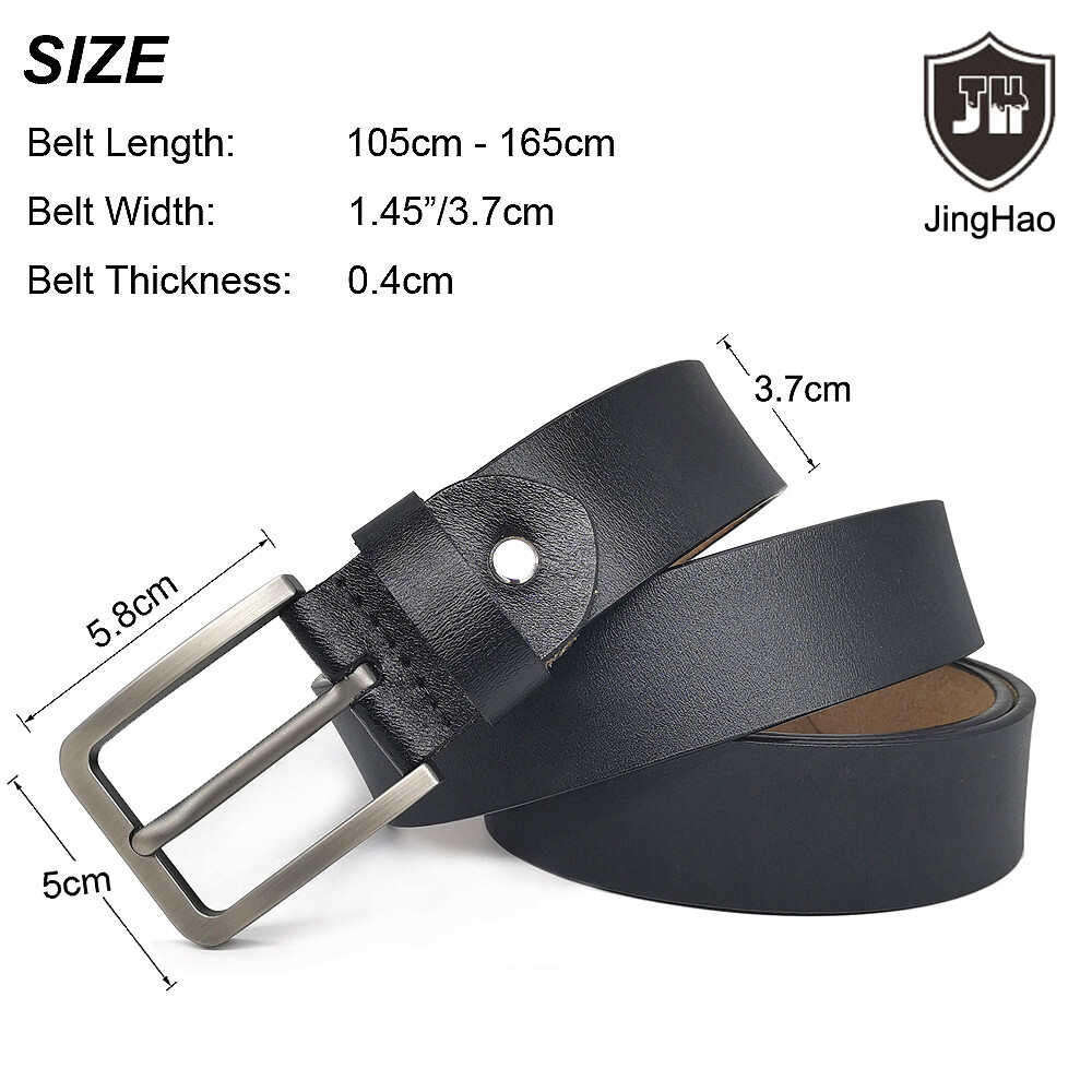 Big Tall Waist Size 28-60 Casual Mens Belts For Jeans 100% Real Leather Belts - Foto 7