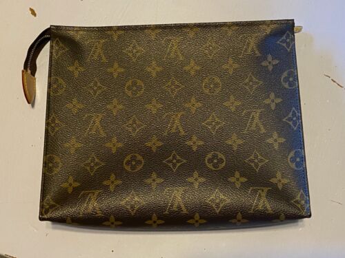 Louis Vuitton Toiletry 26 Monogram Brown Coated Canvas Pouch-Date Code DU4162 - Picture 1 of 18