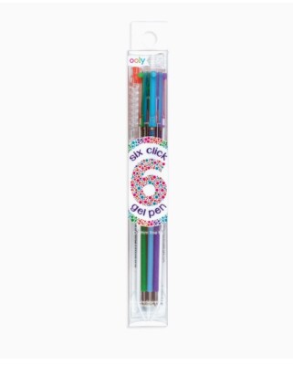 OOLY, Six Click Gel Pen (132-045) NEW