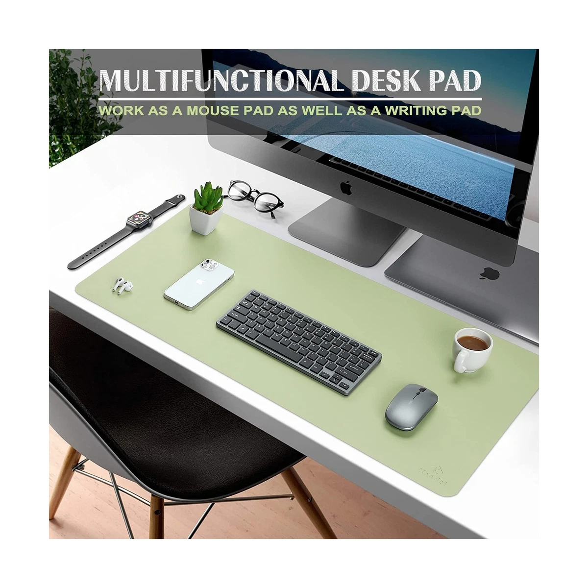  K KNODEL Desk Mat, Mouse Pad, Waterproof Mat For Desktop,  Leather Pad Keyboard And Mouse, Protector Office Home