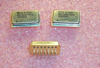 QTY (1) M55310/18-B41A-50H0000 QTECH 50Hz CMOS QPL OSCILLATOR 14 PIN MIL-SPEC