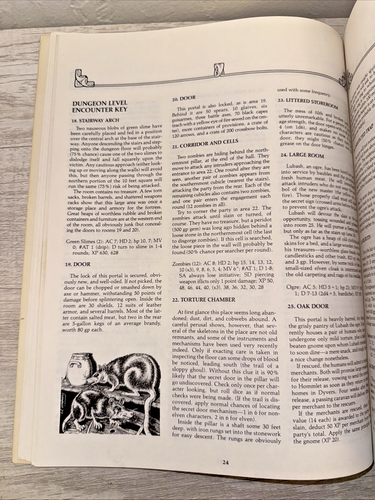 AD&D Dungeons & Dragons The TEMPLE of ELEMENTAL EVIL T1-4 9147 1985 Module + Map - Picture 12 of 15