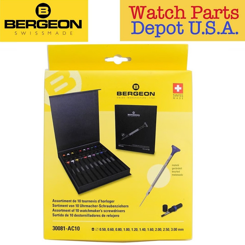 Cacciavite Da Orologiaio Bergeon 30081-140 - 1,40 Mm - Ergonomico Made In Switzerland