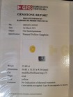 JUPITERS BLESSINGS 12.69 CARATS GRS CERTIFIED NATURAL YELLOW SAPPHIRE — photo 8