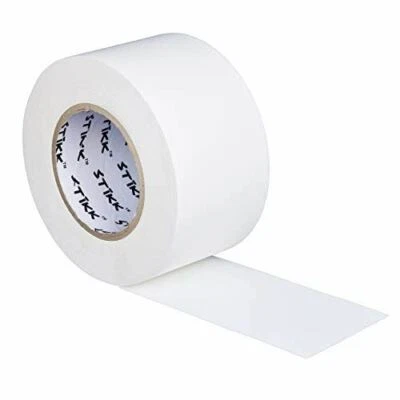 STIKK 3" x 60 Yard 55 Meter White Gaffers Tape No Residue Cloth Matte Finish