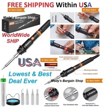 Preciva 135W Adjustable Temperature Soldering Iron kit and Fast Heating Cerami
