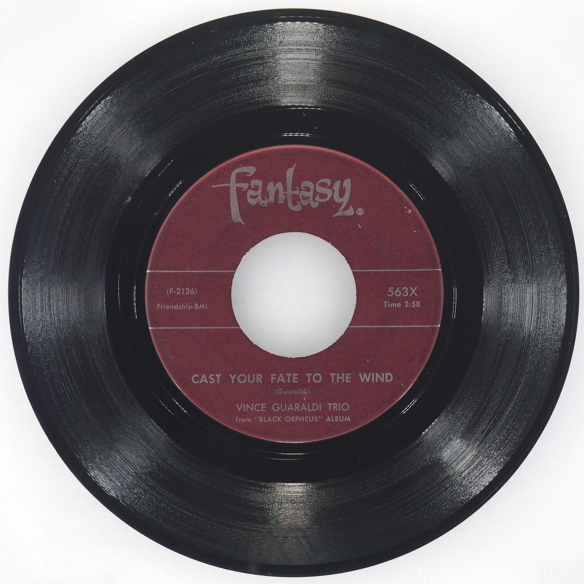 VINCE GUARALDI TRIO Cast Your Fate To Wind / Samba De Orpheus