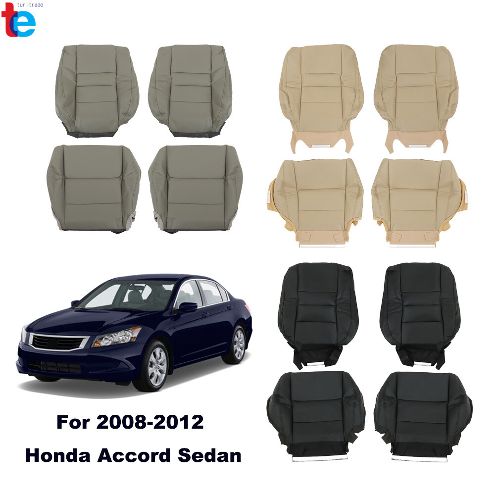 For Honda Accord 2008-2011 2012 LX EX Left Right Bottom Top Leather Seat  Cover