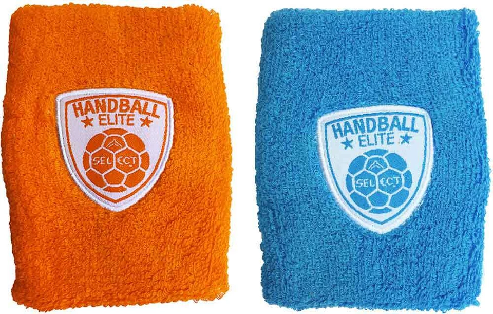 Select Schweißband blau orange Handball Schweissband Sportband Fußball Tennis