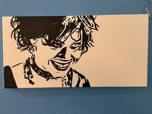 One Original Hand Painted Women in Horror, Music, Film/ Acrylic on Canvas 11X14 - Picture 4 of 14