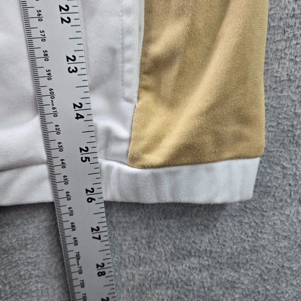 Jaqueta de atletismo masculina Atlética média ouro branco colorblock Jalisco zíper completo simulada - Imagem 4 de 4