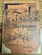 Paper and Scissors in the School Room Milton Bradley Co. Softcover 1893