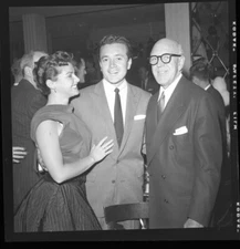 Vic Damone Pier Angeli Candid Hollywood Event Original 2 1/4 Camera Negative