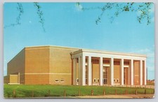 Postcard SMU Coliseum Southern Methodist University Dallas Texas