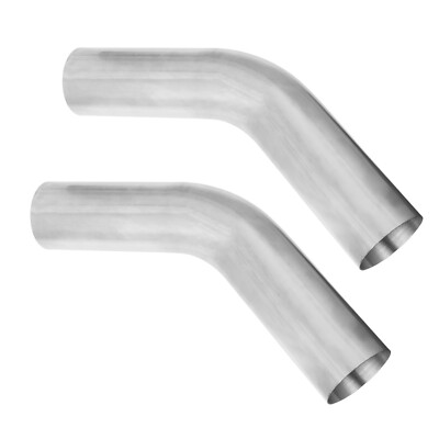 3''45 Degree Exhaust Mandrel Bend Pipe, Stainless Steel Universal Fit Exhaust Pip