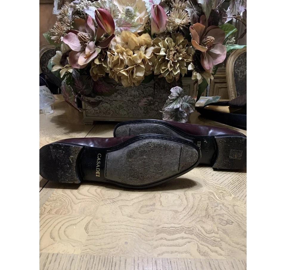 Raro Auténtico Casadei Hombre Borgoña Charol Botas Talla 45 Foto 4 de 4